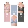 thumbnail image 2 of Sujetador de cierre frontal para mujer, sin aros, fino, acolchado, de talla grande CACAGOO Ropa interior de mujer, 2 of 7