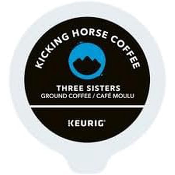 Kicking Horse Three Sisters, Torréfaction Moyenne, Capsules de Café K-Cup, 96 Unités pour Cafetières Keurig