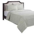 thumbnail image 1 of HOMETRENDS 2-Piece Abstract Grid Green Duvet Cover Set, Twin, 1 of 6