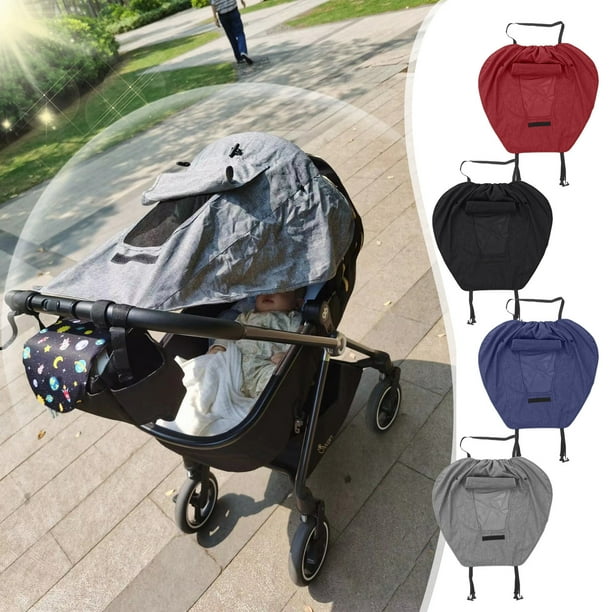 Sombrilla para Cochecito, Compatibilidad Universal, Protección Ultravioleta, Fácil Instalación, Diseño Ligero y Portátil, Tejido Transpirable, Cómodo para Dormir, Tamaño 69 X 59 Cm