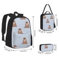 thumbnail image 2 of Disketp Playful Walrus Wonders Mochila Estampada de Gran Capacidad con Lonchera y Estuche, Set de 3 Piezas para Estudiantes, 2 of 7