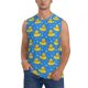 thumbnail image 1 of Fotbe Cute Yellow Rubber Ducks Men's Camiseta sin Mangas Estampada para Hombres, Playera Casual para Gimnasio, Entrenamiento, Playa-X-Large, 1 of 7