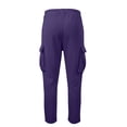 thumbnail image 6 of MXALUOB Men's Cargo Sweatpants Drawstring Elastic Waist Pants with Flap Pockets Regular Fit Straight Leg Utility Pant for Travel Hiking, 6 of 7