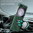 thumbnail image 6 of Allytechgroup Galaxy Z Flip 6 Magnetic Case, Compatible with Car Mount Shockproof Ring Holder Anti-Scratch Bumper Slim Hard PC Cover Phone Case for Samsung Galaxy Z Flip6, Darkgreen, 6 of 11