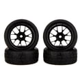 thumbnail image 2 of 4pcs High Performance 1/10 Rally Car Rim Wheels and Tires 20101 for Traxxas HPI RC Car, 2 of 4