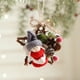 thumbnail image 4 of Adornos navideños con escena de árbol de Navidad, mini corona para colgar en la puerta, pequeños adornos para disfraces navideños, 4 of 5