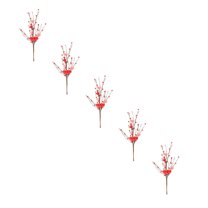 XJGHHSY Valentine’s Day Gifts, Valentines Day Decorations,1 Pcs Artificial Berry Flower Stems Red Heart Shaped Berry Picks for Valentine’s Day, Propose, Wedding, Home Decor,Mix