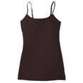 thumbnail image 2 of Women's & Juniors Camisole Built in BRA Adjustable Spaghetti Strap Long Tank Top - 2 Pack, 2 of 4