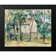 thumbnail image 2 of Cezanne, Paul 24x20 Black Modern Framed Museum Art Print Titled - House and Trees, 2 of 5
