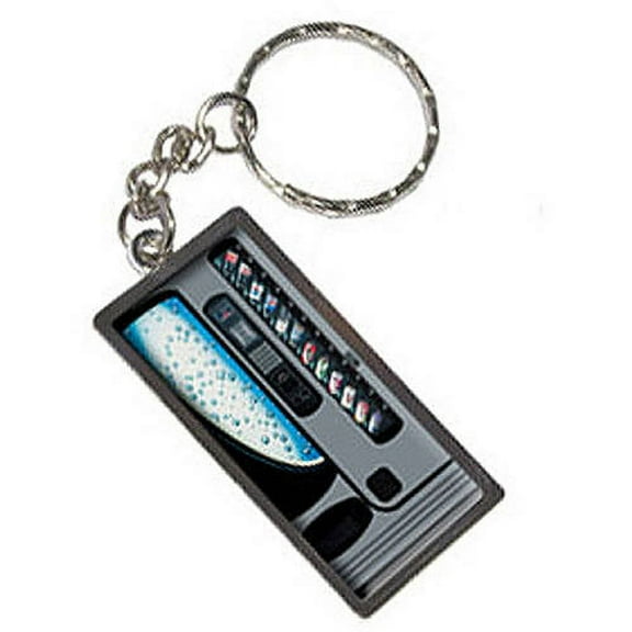 Soda Pop Vending Machine Keychain Key Chain Ring