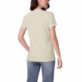 thumbnail image 5 of Lovskoo Womens Pregnant Nursing Slim Fit Tops Short Sleeve Cotton Crew Neck Breastfeeding T-Shirts Stretch Soft Comfy Tees Khaki S, 5 of 9