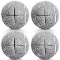 thumbnail image 1 of HPWFHPLF Balles de Tennis Prédécoupées 4 Pcs Balles de Marche en Feutre Durable pour Protection des Pieds et du Sol Gris, 1 of 1