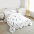 thumbnail image 4 of Homewish Golf Club Queen Comforter Set,Golf Ball Game Bedding Sets,White Gray Bedding Comforter Set For Boys Kids,Super Cozy Room Decor Reversible,3-Piece, 4 of 9