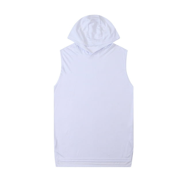 Styesk Tank Tops Men Men's Solid Color Casual Fitness Sport Permeability Hoodie