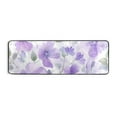 thumbnail image 2 of Light Purple Florals Long Floor Mat Runner Rug Area Mat Noise Reduction Water Absorbent Non-Slip 72" x 24", 2 of 7