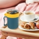 thumbnail image 5 of WORGEOUS 1pc 500ml Taza de desayuno Copa de leche de leche Copa de sopa portátil con cuchara (azul), 5 of 7