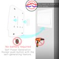 thumbnail image 4 of ShenMo Interruptor inalámbrico autoalimentado, control remoto inalámbrico sin batería para luces y electrodomésticos, resistente al agua y seguro, se puede instalar directamente en un baño, 4 of 5