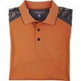 thumbnail image 3 of Legendary Whitetails Mens Pro Hunter Performance Polo, Burnt Orange, SML, 3 of 5