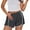 Dark Gray, variant on Ltctricy Athletic Shorts for Women Summer Mini Elastic High Waisted Side Pleated Flowy Running Shorts Gym Workout Shorts