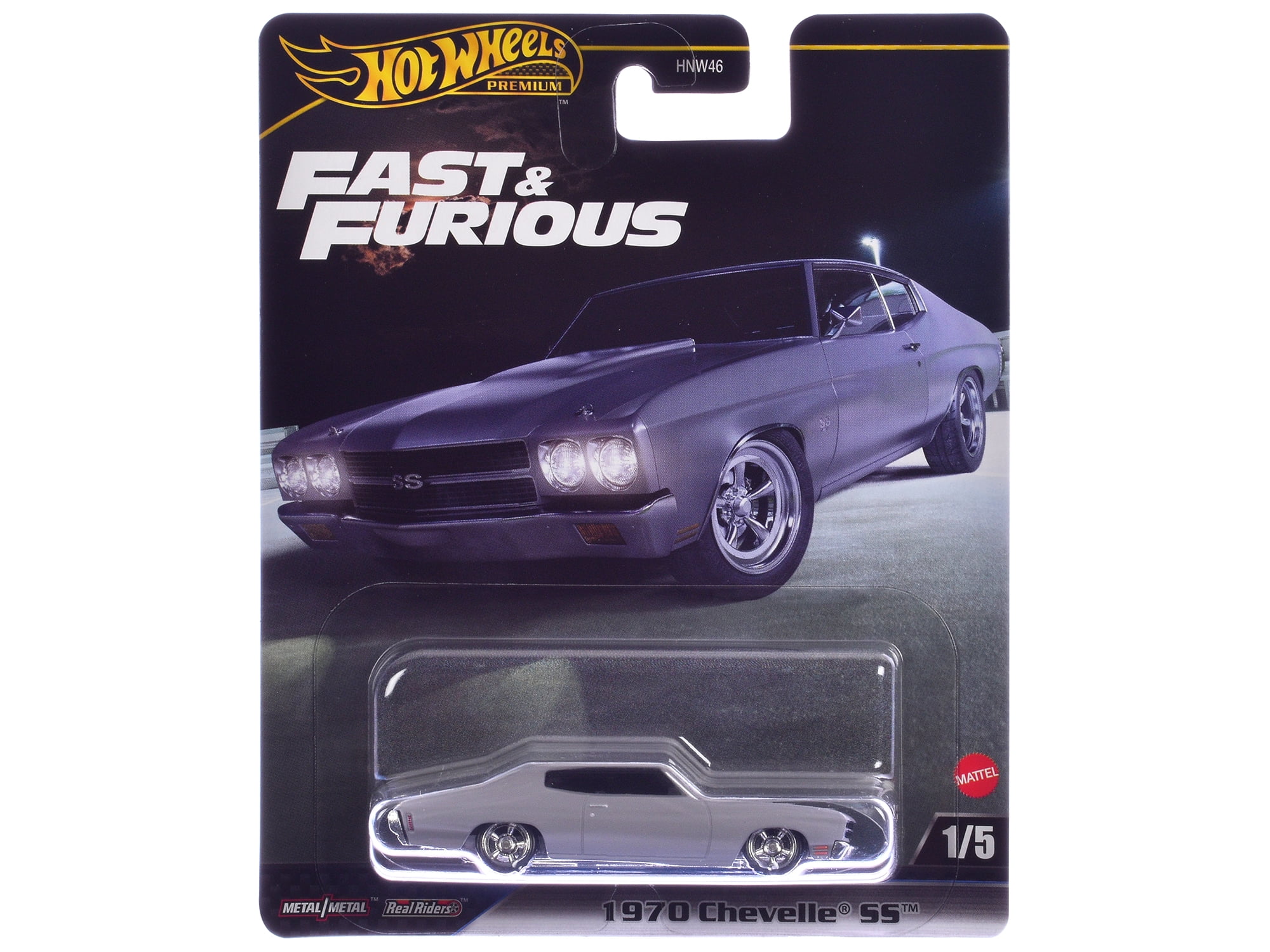 "Fast & Furious" 2024 5 piece Set J Diecast Model Cars by Hot Wheels