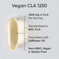 thumbnail image 2 of Sports Research Vegan CLA - 1250mg with Active Conjugated Linoleic Acid for Men & Women | Non-GMO, Soy & Gluten Free - 80% (90 Softgels), 2 of 5