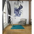 thumbnail image 3 of Epic Graffiti 'Landscape Blue Octopus' by Fab Funky Canvas Wall Art, 26"x34", 3 of 3