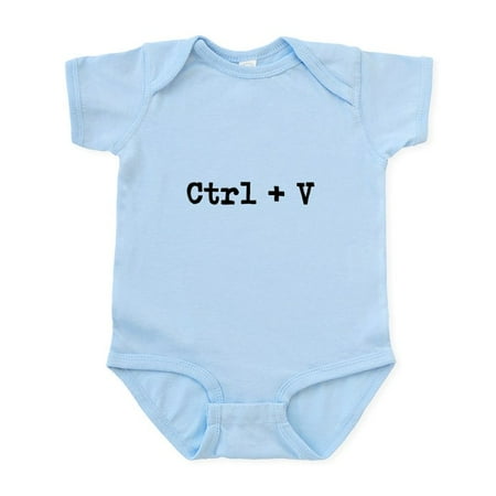 

CafePress - Ctrl + V Body Suit - Baby Light Bodysuit Size Newborn - 24 Months