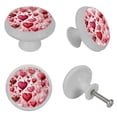 thumbnail image 4 of Valentine's Day Fluorescent Drawer Pulls with Screws: Round 4-Pack Glow-in-the-Dark Knobs for Cabinets, Wardrobes, and Dressers - Furniture Decor with Door Knobs, Drawer Handles, 4 of 6