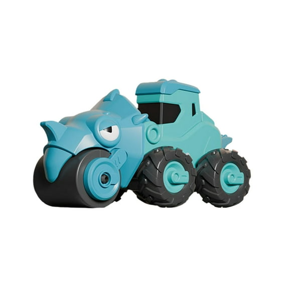 Blue Dinosaur Engineering Vehicle Toy Press And Go Excavator Car For Kids Educational Construction Toy With Realistic Wheels And Sensory Motor Skills Development 7.68X6.10X3.54 Inches 0.31