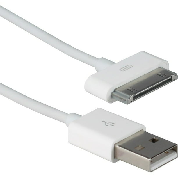 QVS USB Sync & 2.1Amp Charger Cable for iPod/iPhone - Walmart.com
