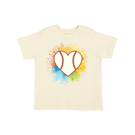 Inktastic Baseball Sports Heart Girls Toddler T-Shirt