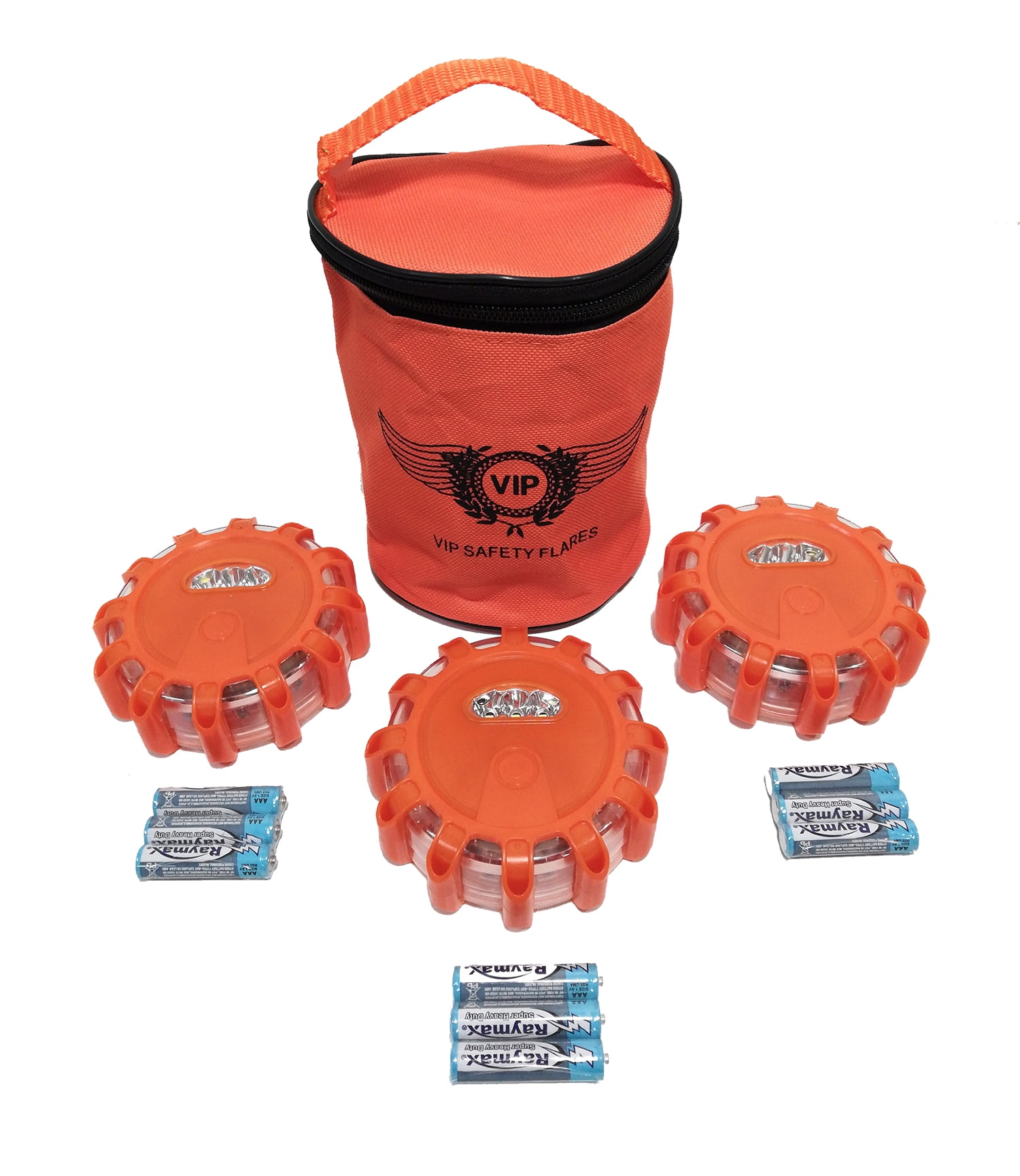 3 Super Bright LED Roadside Emergency Warning Road Safety Flares Light