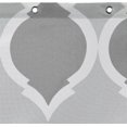 thumbnail image 3 of Fabric Shower Curtain with Grommets and Hooks - 71W x 71H inches, Grey/Grey Morocco, 3 of 5