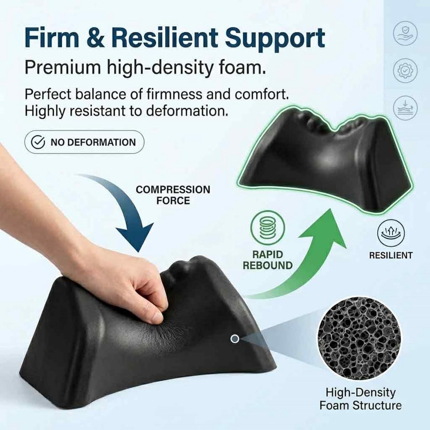 Posture Release Tool, Occipital Release Tool & Neck Stretcher, Cervical Traction Device with Acupressure Nodes for Tension Headache Relief, Neck & Shoulder Relaxer Pillow