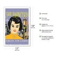 thumbnail image 2 of San Francisco - China Town - Delta Air Lines - Vintage Airline Travel Poster by John Hardy c.1960s - Master Art Print (Unframed) 12in x 18in, 2 of 4