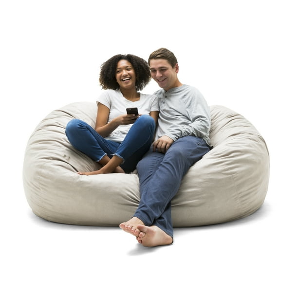 Big Joe XL 6' Fuf Bean Bag Chair, Multiple Colors/Fabrics