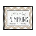 thumbnail image 2 of Stupell Industries Freshly Picked Pumpkins Country Farm Plaid Sign Graphic Art Luster Gray Floating Framed Canvas Print Wall Art, Design by Lettered and Lined, 2 of 5