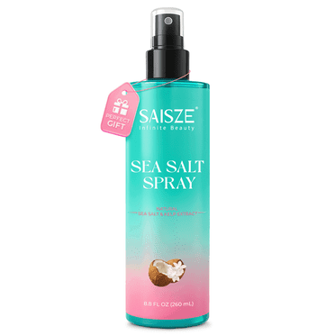 SAISZE Sea Salt Spray for Women, Natural Hair Spray for Beach Waves&Volumizing Texturizing, Suitable for All Hair Types, Travel Essentials, Valentine’s Day Gift for Her, Best Gift for Women, 8.8fl oz