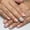 No tools, variant on New Macaron Color Glitter Press-on Nails, Short Glossy Striped Wavy Nail Stickers, 24-Piece False Nails