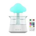 thumbnail image 1 of Rain Cloud Humidifier and Essential Oil Diffuser, 3-in-1 Desk Lamp with 7-Color Night Light & Soothing Rain Sounds for Relaxation and Sleep,CH06 White Remote - Control Version, 1 of 18