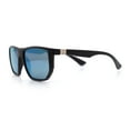 thumbnail image 6 of Polarized Mens Flat Top Sport Plastic Geometric Rectangle Sunglasses [Brown - Yellow Mirror], 6 of 7