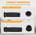thumbnail image 3 of 1" Motorcycle Hand Grips Compatible for Harley Honda Suzuki Yamaha Kawasaki, 3 of 7