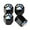 Black, variant on Black Universal Zinc Alloy Tire Valve Stem Caps, Colorful Wheel Decoration Accessories For Cars, Set Of 4, 5.1X2.95X1.21 Inches, 0.07 Lb Weight