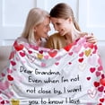 thumbnail image 3 of LHSHID Aunt Gifts Blanket Aunt Heart Blanket Gifts from Niece or Nephew Aunt Birthday Gifts I Love You Aunt Gift Ideas Super Warm Soft Flannel Throw Blanket 50x60in, 3 of 6
