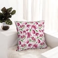 thumbnail image 6 of Yiaed Lilies Flowers Print Pillow Covers Super Soft Decorative Square Throw Pillow Covers Case Cushion Covers for Sofa Couch Bedroom Car Decor（No pillow core）-26"x26", 6 of 7