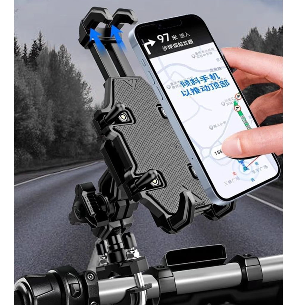 Vibration Resistant Motorcycle Phone Mount Holder Handlebar Mobiles Mount Stand