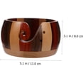 thumbnail image 2 of 2 Pcs Wooden Woolen Bowl Crochet Accessories Crocheting Yarn Holder Bamboo Bowl Manual Braided Bowl, 2 of 5