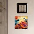 thumbnail image 3 of 14 Inch Wall Clock Battery Operated Square Clock Decorative for Office, Kitchen, Outdoor, Living Room，Beautiful Hummingbird Flower Landscape Nature Beautiful, 3 of 4