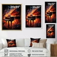 thumbnail image 4 of Designart "Pyrotechnics On The Red Piano" Music Canvas Art Print, 4 of 7
