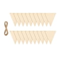 thumbnail image 2 of Abbracc 20 Pieces Banner Triangle Flags Wooden Christmas Tree Unfinished Hanging Garland, 2 of 8